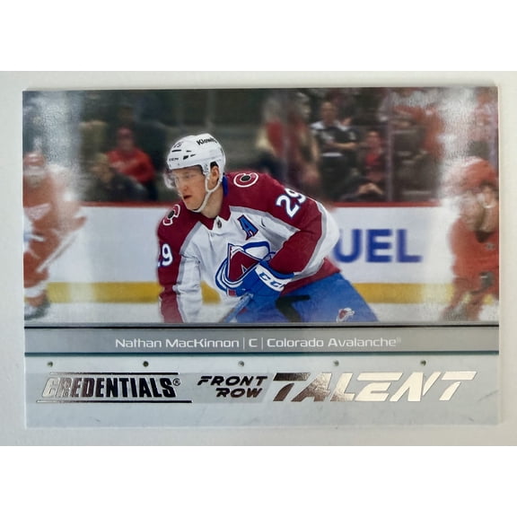 2025 Upper Deck Credentials Front Row Talent Nathan MacKinnon Colorado Avalanche Hockey Card