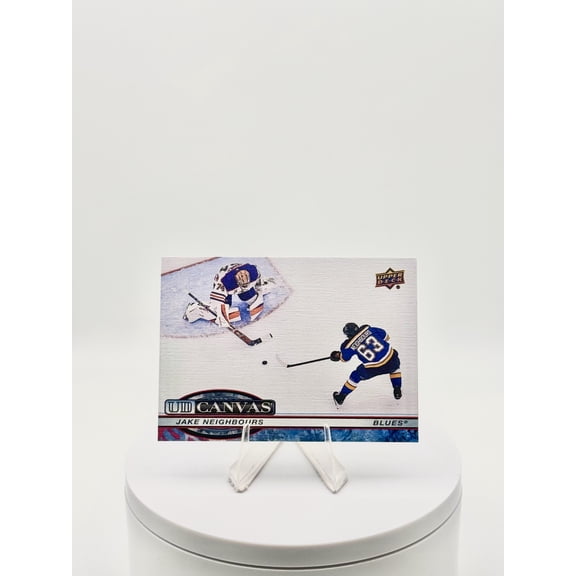 2025 Upper Deck Series 1 UD Canvas Jake Neighbours St. Louis Blues #C-10 Hockey Card