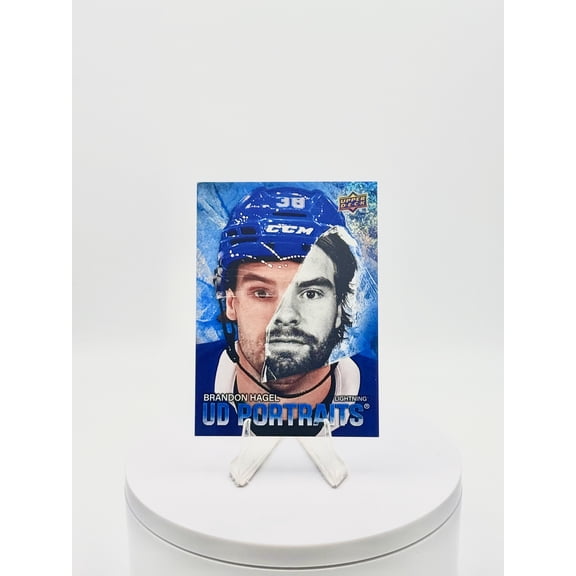 2025 Upper Deck Series 1 UD Portraits Brandon Hagel #P-7 Speckle