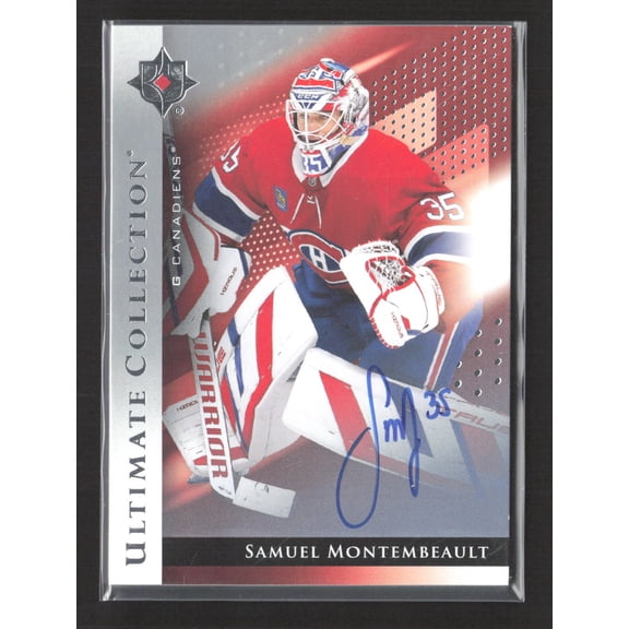 2025 Upper Deck Ultimate Collection Samuel Montembeault #35 Silver Auto