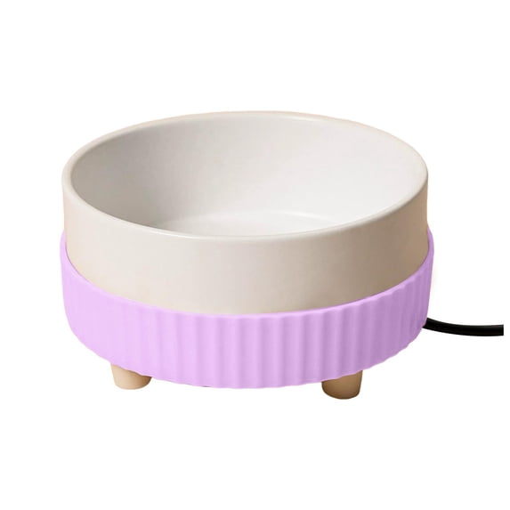 2025 Usb Powered Pet Water Metal Pet Bowls Dispenser Ceramic Bowl Heated Small Dog Slow Feeder Bowl Mini Drinking Device 5V Version