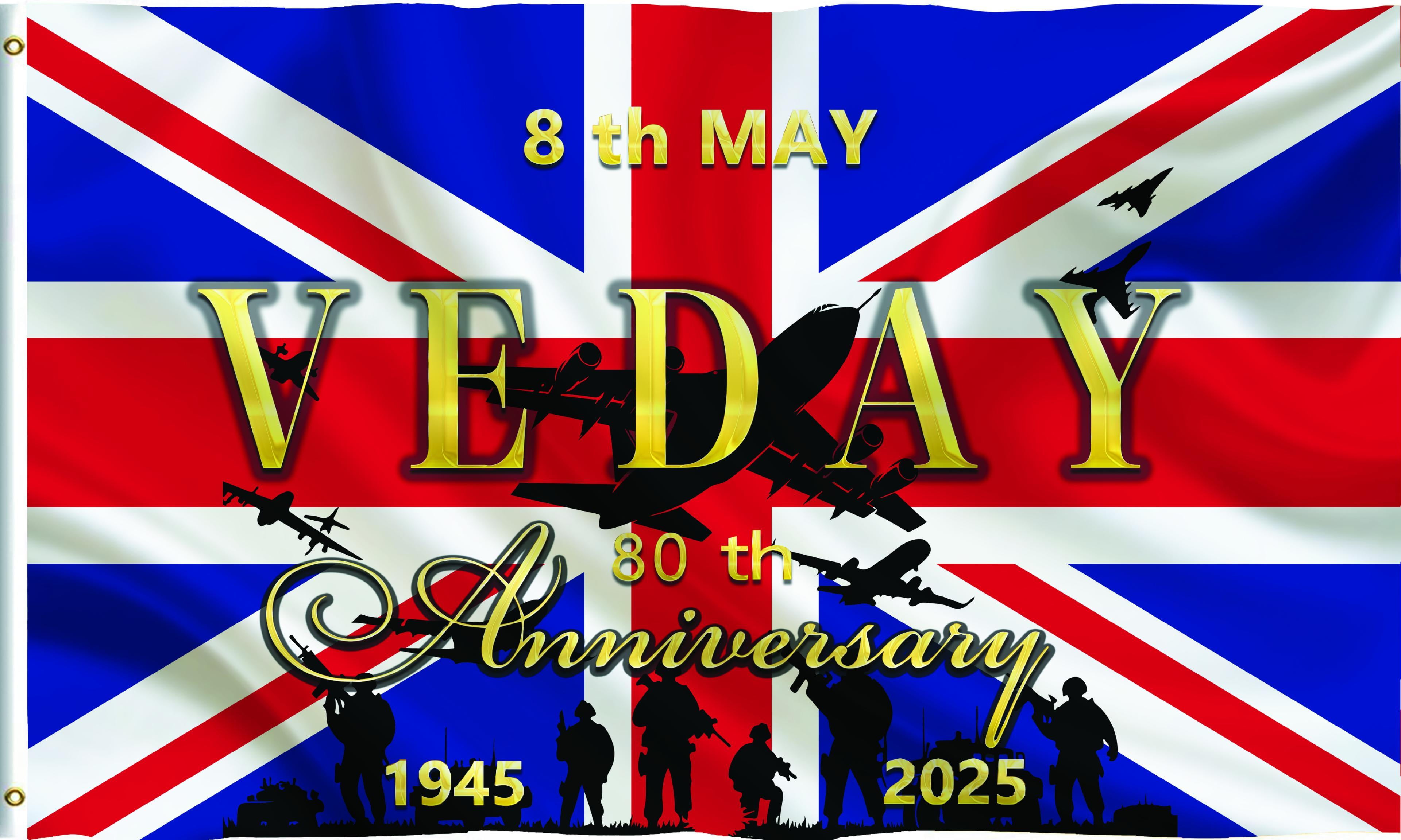 2025 VE Day 80th Anniversary Flag One Side 80 Years Victory In Europe 2025 VE Day 80th Anniversary Flag One Side 80 Years Victory In Europe 3x5 Ft Flag Outdoor Indoor Decorations Gifts Memorabilia F82394fa 44d4 45fa 9bce 934aeede42d1.90319916210784accaf3cf4817bc4d15