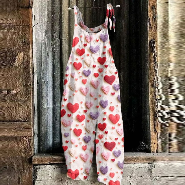 2025 Valentine's Day Girls Jumpsuits, Women's Fashion Valentine's Day