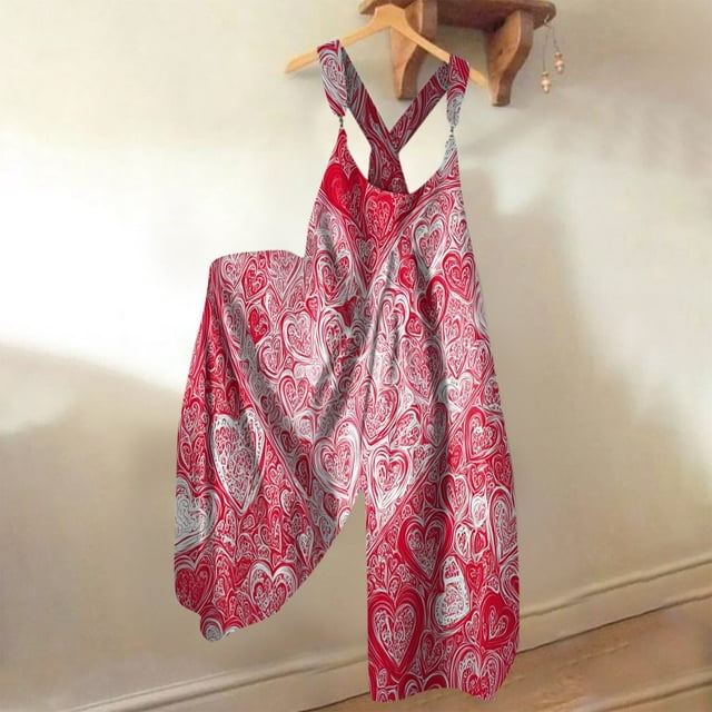 2025 Valentine's Day Jumpsuits for Girls, Women's Spring Overalls
