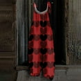 2025 Valentine's Day Overalls for Girlls, Womens Fleece Overalls One