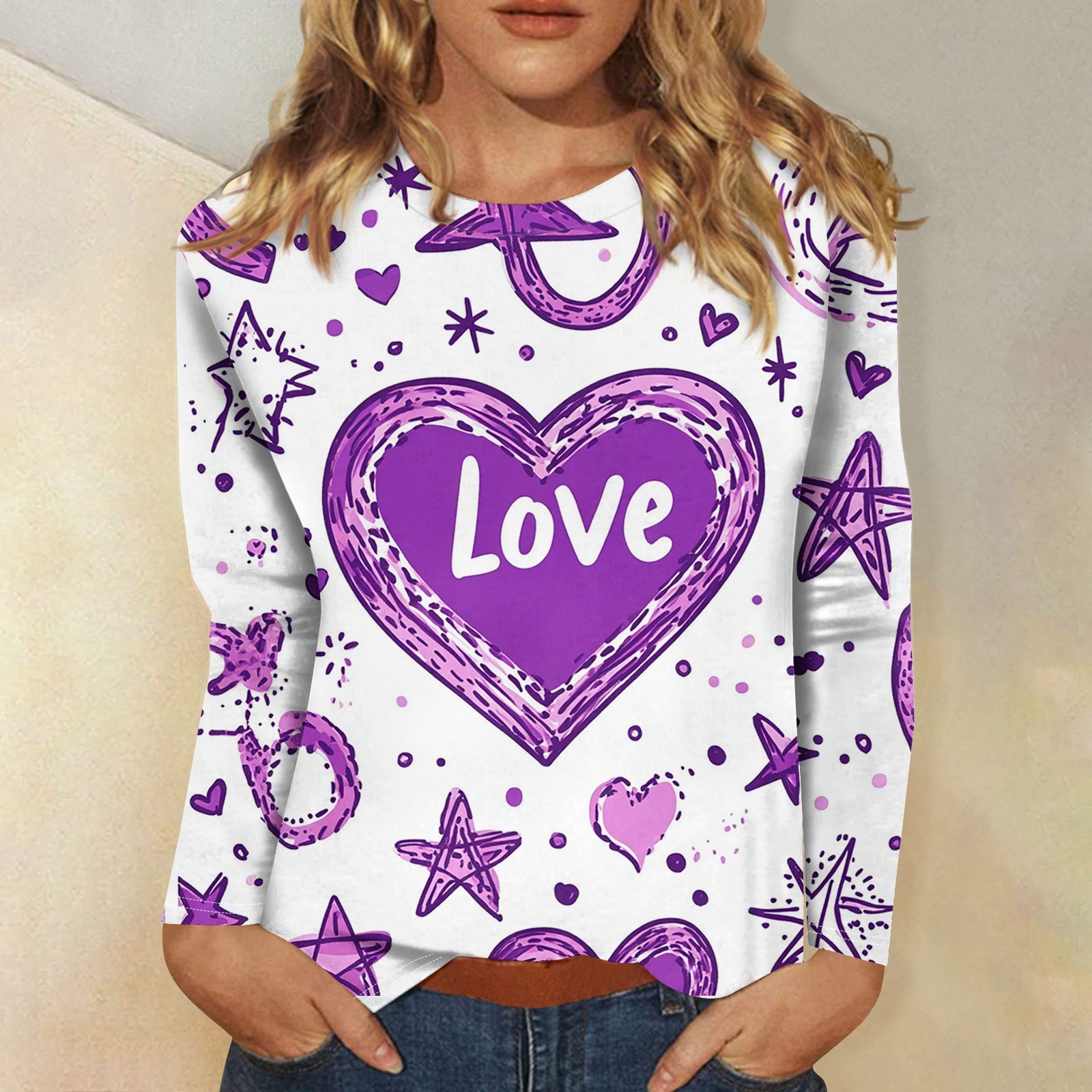 2025 Valentine's Day Sweatshirts for Girls, Fancy Dress Valentine's Day