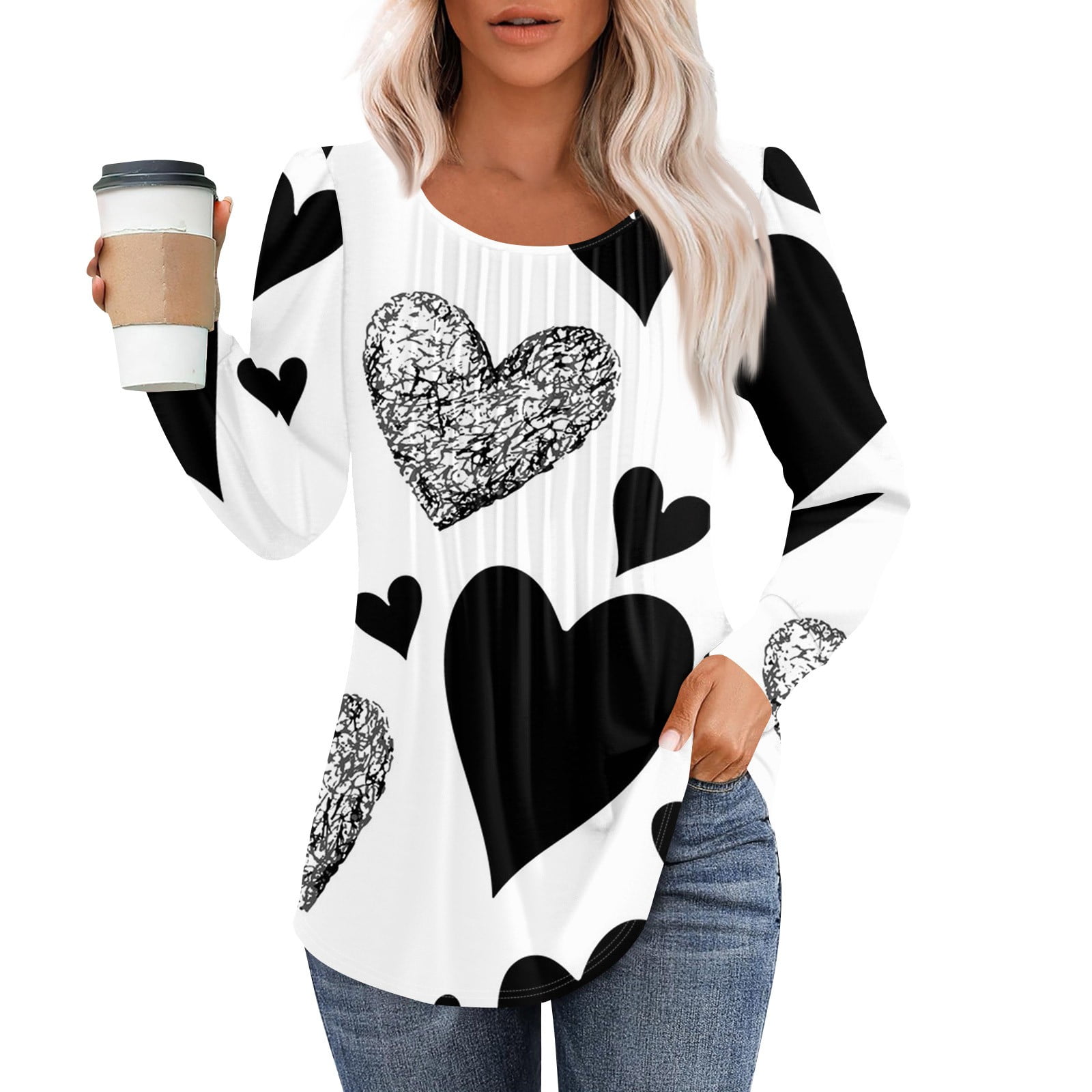 2025 Valentine's Day Sweatshirts for Girls, Fashion Valentine's Day