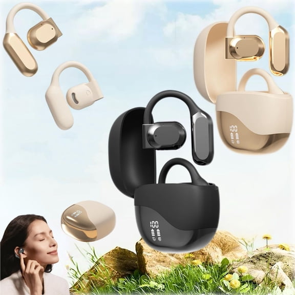 2025 Vital Translate Buds,Vital Translation Earbuds,Vital Earbuds Pro,Noise Cancellation,Translation Earbud Real Time - Supports Translation Into 144 Languages,Smart Wireless (Beige+Black)
