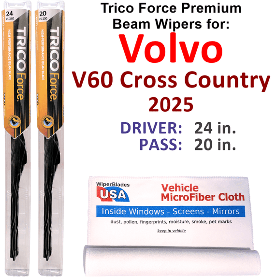 2025 Volvo V60 Cross Country Performance Beam Wipers (Set of 2)