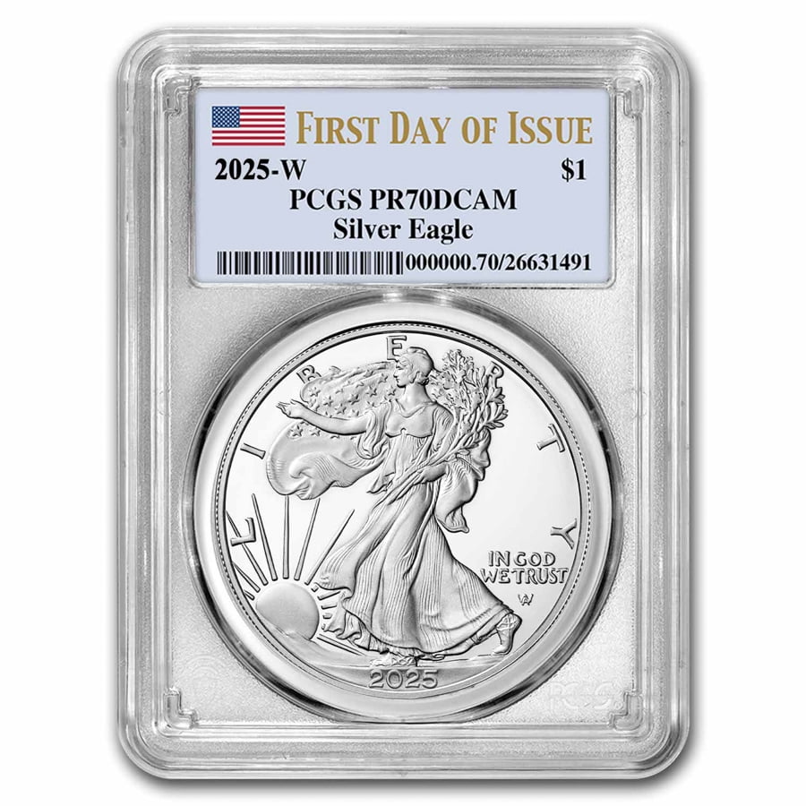 2025 W Silver Eagle $1 Congratulations PCGS PR70DCAM First Day Of Issue