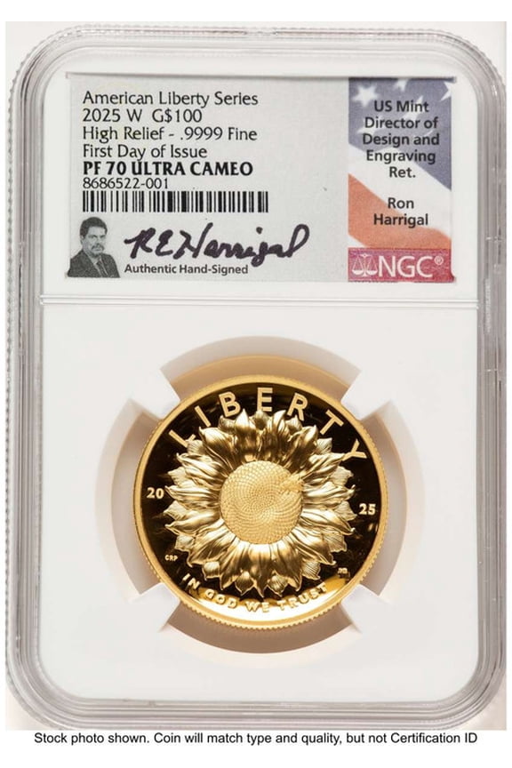 2025-W $100 Gold High Relief Coin NGC MS70 UCAM    American Liberty - First Day of Issue - HAT782665031