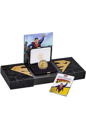 2025-W Proof $50 Superman DC Comics 1/2 oz Gold Coin Box OGP & COA