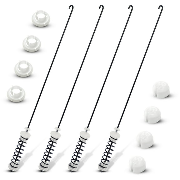 2025 W10780045 W10821956 Washing Suspension Rod Kit for Whirlpool Kenmore Maytag Amana Washers, 4Pcs Washer Suspension Rod Kit Replaces For Amana NTW4605EW0 NTW4516FW1 NTW4516FW2 NTW4516FW3 Washer