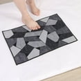 thumbnail image 1 of 2025 WIZUTIZ Shower Mat Bathroom Rugs Bathroom Mats Non-slip Rug Quick Dry Washable Bathmat for Living Room Floor Toilet Contemporary Absorbent Bath Rectangular Geometric 16X24 Inch, 1 of 5