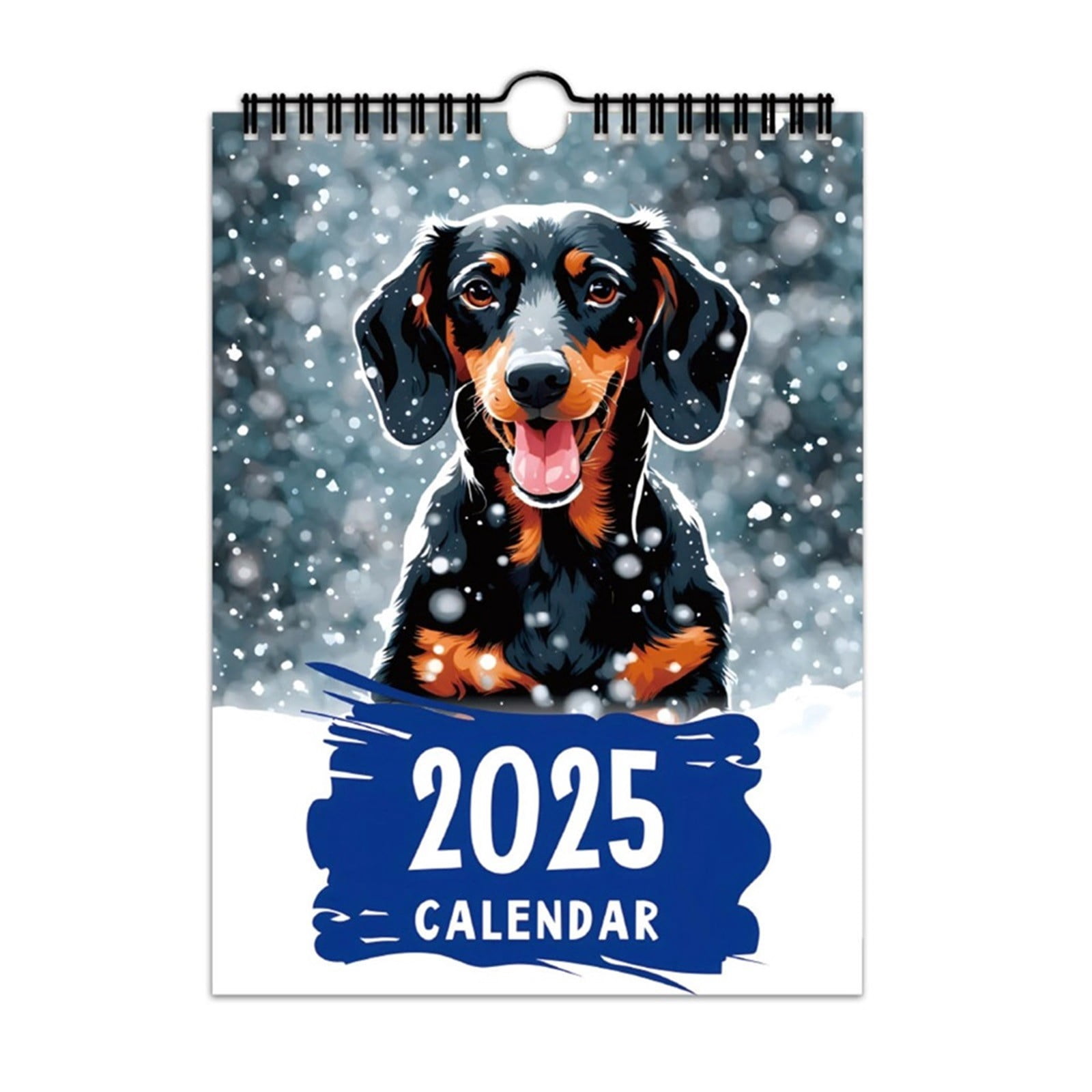 2025 Wall Calendar 12 Month Funny Dogs Monthly Hanging Calendar Planner ...