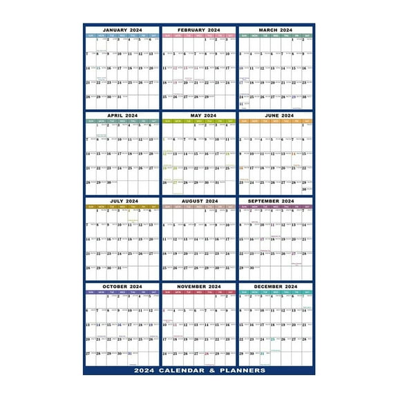 2025 Wall Calendar 12 Month Planner,2025 Wall Calendar Large Grid Vertical Horizontal Reversible Erasable Wall Calendar,23x35 inch Erasable Calendar for Wall for Home Office Daily Time Planner