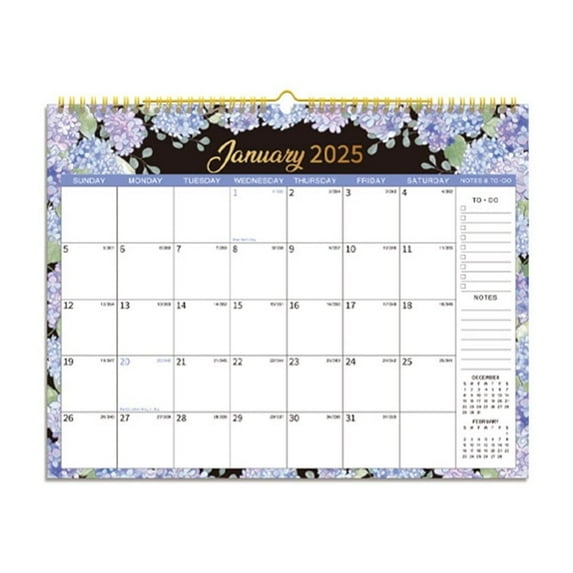Write 2025 Wall Calendar 12Months Hanging Calendar With Large Writing Blocks Suitable For Daily Monthly Daily Planner To Do List Agenda Schedule Organizer Floral Design-