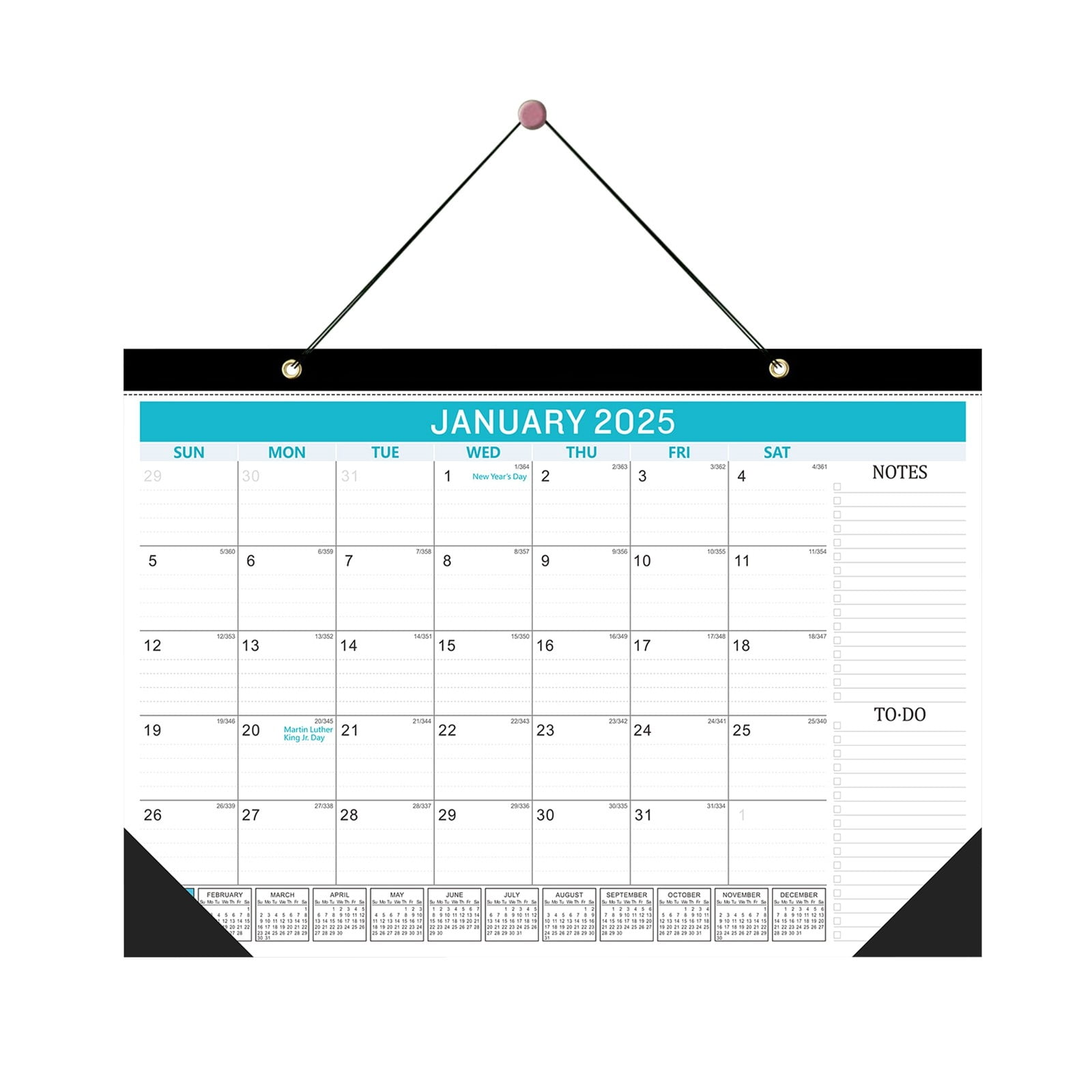 2025 Wall Calendar Calendar 20252026 from January 2025 to 2026 12