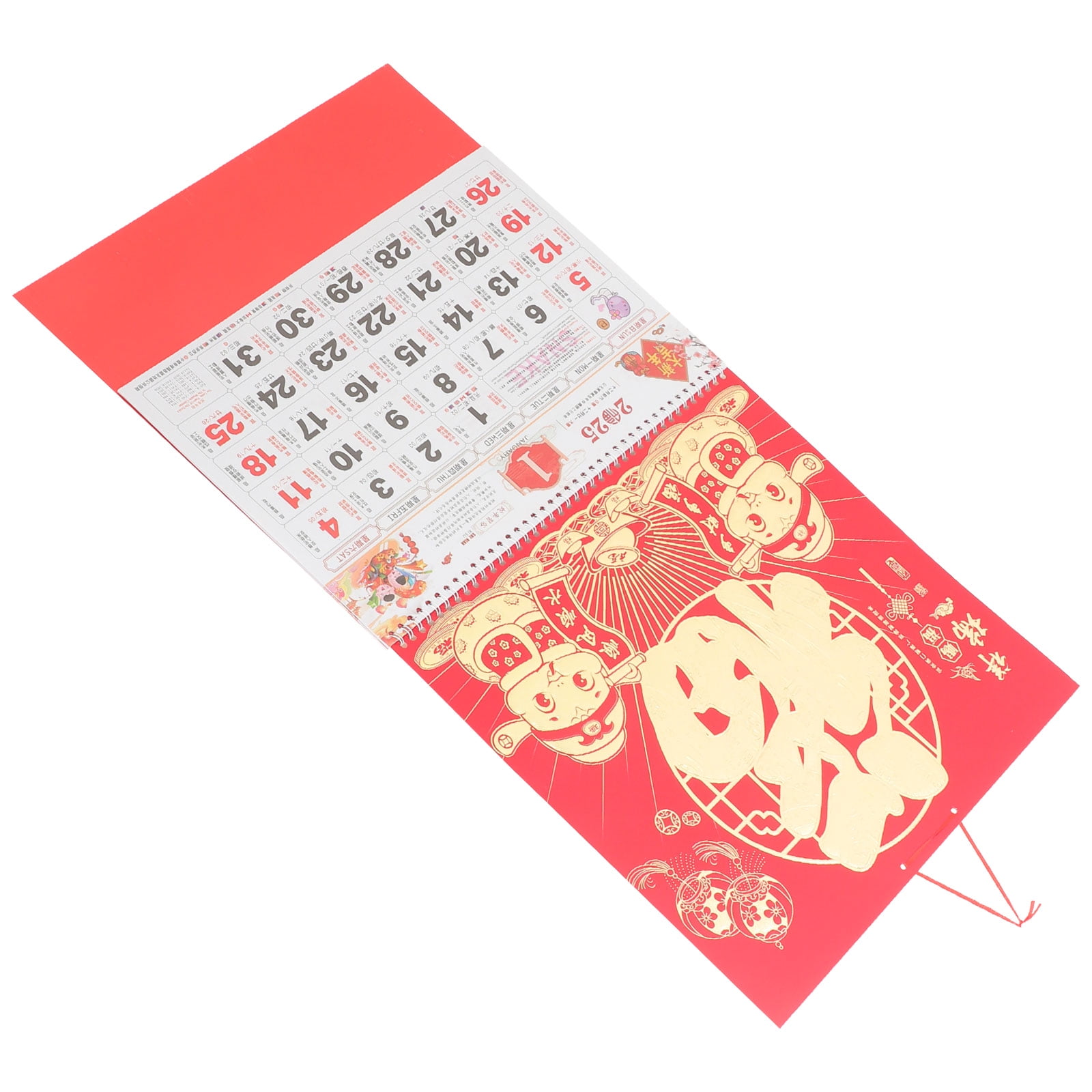 2025 Wall Calendar Tradition Chinese Snake Years Planner Fengshui