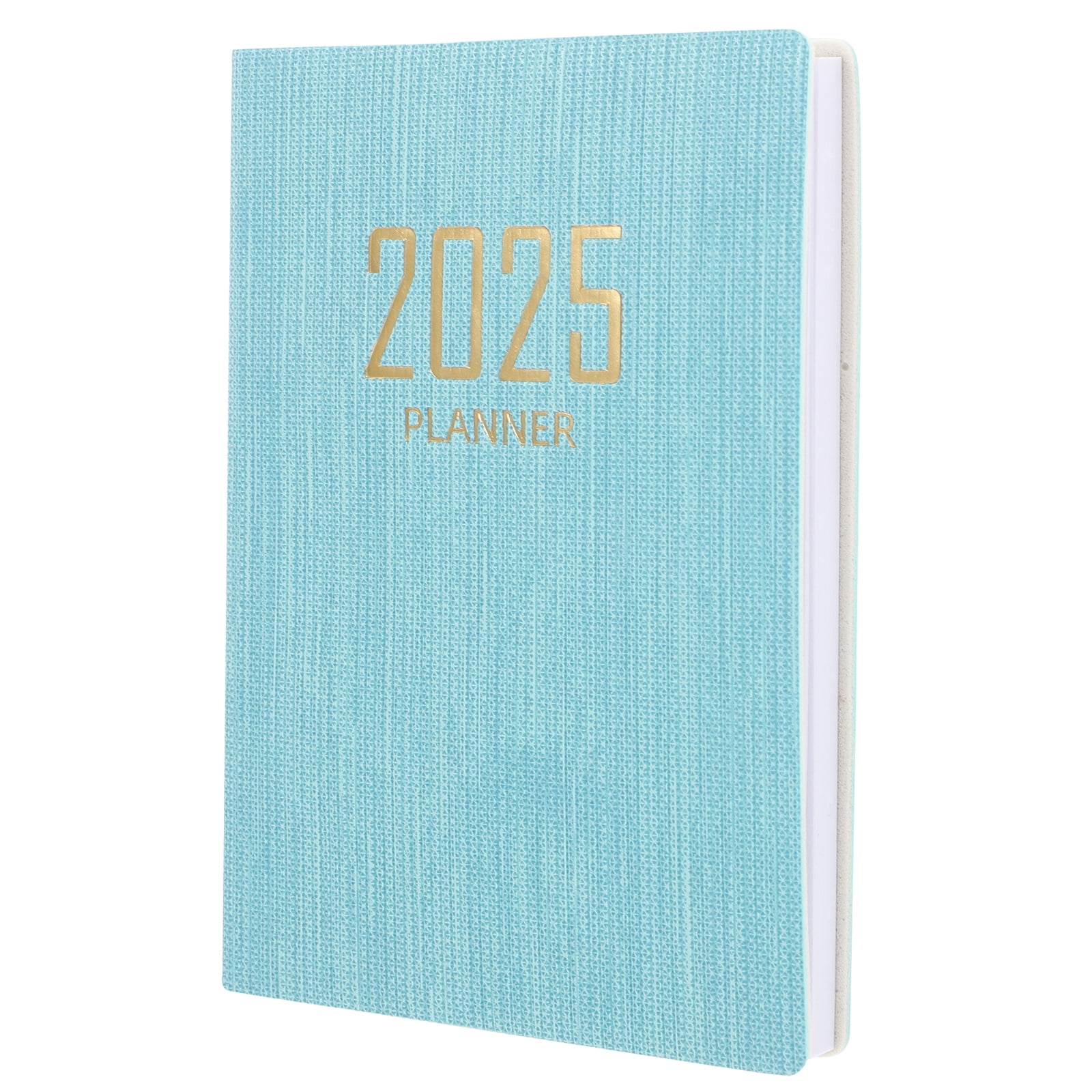 2025 Weekly Agenda Book Budget Tracker Notebook Date Small Planner Pocket Dating Sky-blue