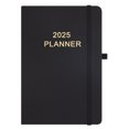 thumbnail image 1 of 2025 Weekly & Monthly Hardcover Planner (Red), 12 Month (January 2025 - December 2025), Weekly & Monthly Spreads, Includes Additional Note Pages-black, 1 of 5