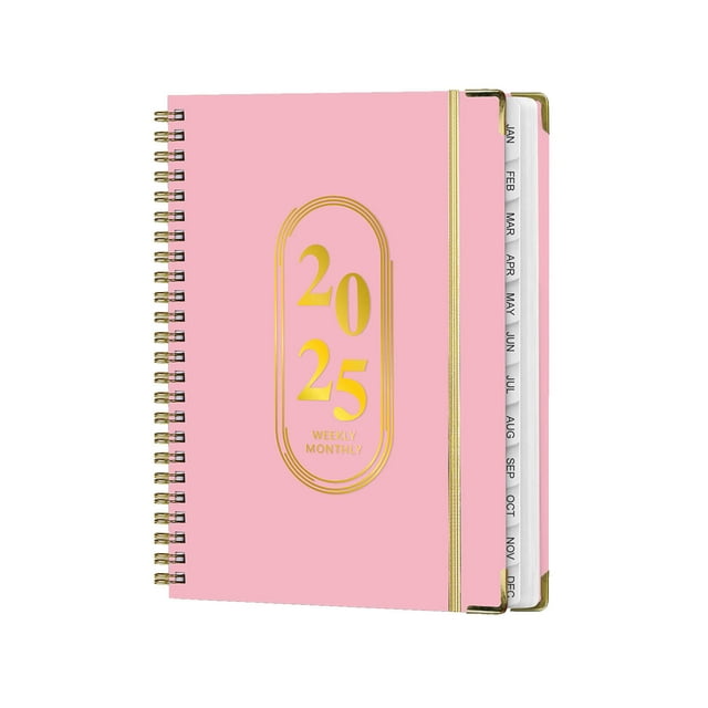 2025 Weekly Monthly Planner, 6.3" X 8.5" Daily Academic Planner Spiral