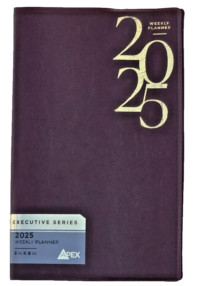 2025 Weekly Planner, Appointment Book - 5 In X 8 In - Brown