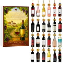 2025 Wine Advent Calendar 24 Bottles of Fine Wine Assortment for Holiday Season Gift Set and Festive Celebration,Christmas Party Gift