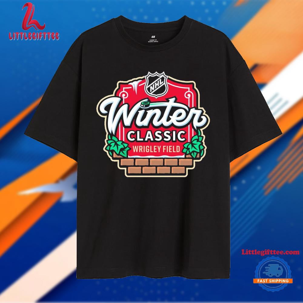 2025 Winter Classic Wrigley Field Logo Unisex Tee Graphic Shirt, Size S