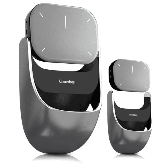2026 Wireless AI Mouse - Bluetooth GPT Air Mouse with Voice Recording & Summarize by AI, Detachable Presenter Presentation Pointers Remote with Laser, Compatible with PC/Mac/Laptop, Silver