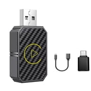 2025 Wireless CarPlay Adapter Dongle - Convert Wired to Wireless Apple CarPlay, Plug & Play for iPhone iOS/Android, Auto Connect, Compact Design