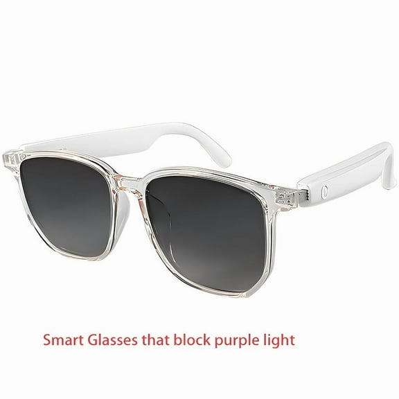 2025 Wireless Smart Glasses, Anti-Blue Light, Auto-Dimming, Touch Control, Built-In Mic, Hi-Res Audio, Rechargeable, for Office, Outdoors, Sports, Driving, Music, Calls - Perfect Gift!