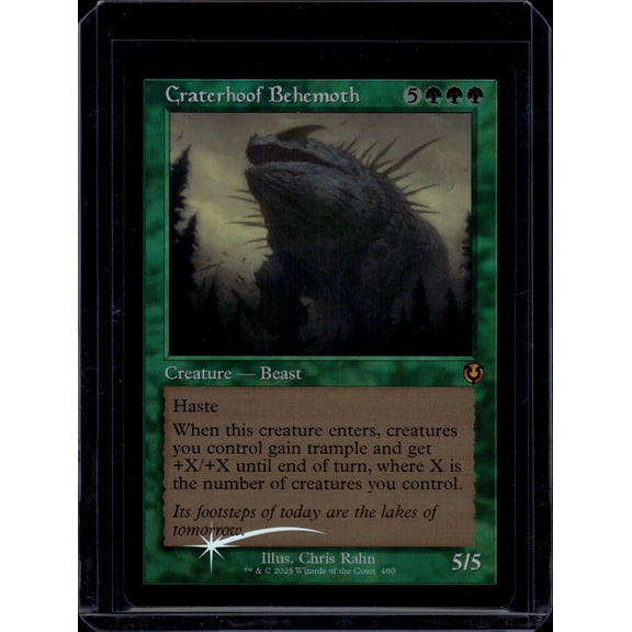 2025 Wizards of the Coast Craterhoof Behemoth #480