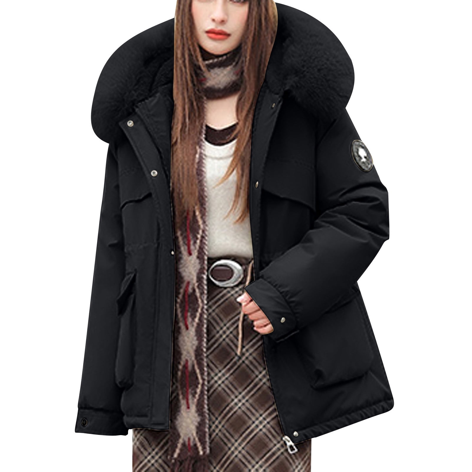 Stylish Women's Hooded Puffer Jacket for Winter