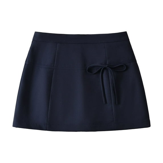 2025 Women’s Bow-Tie Waist Bodycon Mini Skirt – Sweet & Sexy Stretchy Spandex Pencil Skirt