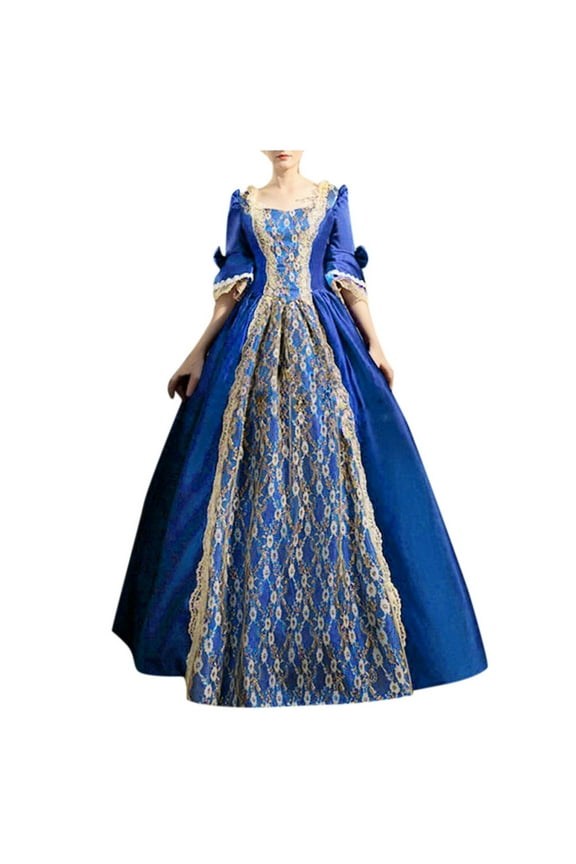 2025 Women's Dress Retro Style Gothic Clothes for Teen Girls 14-18 Solid Color Trumpet Sleeve Gothic Clothing Womeny Long Princess Dress