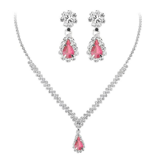 2025 Women's Earrings, Necklace and Bracelet Three-piece Set