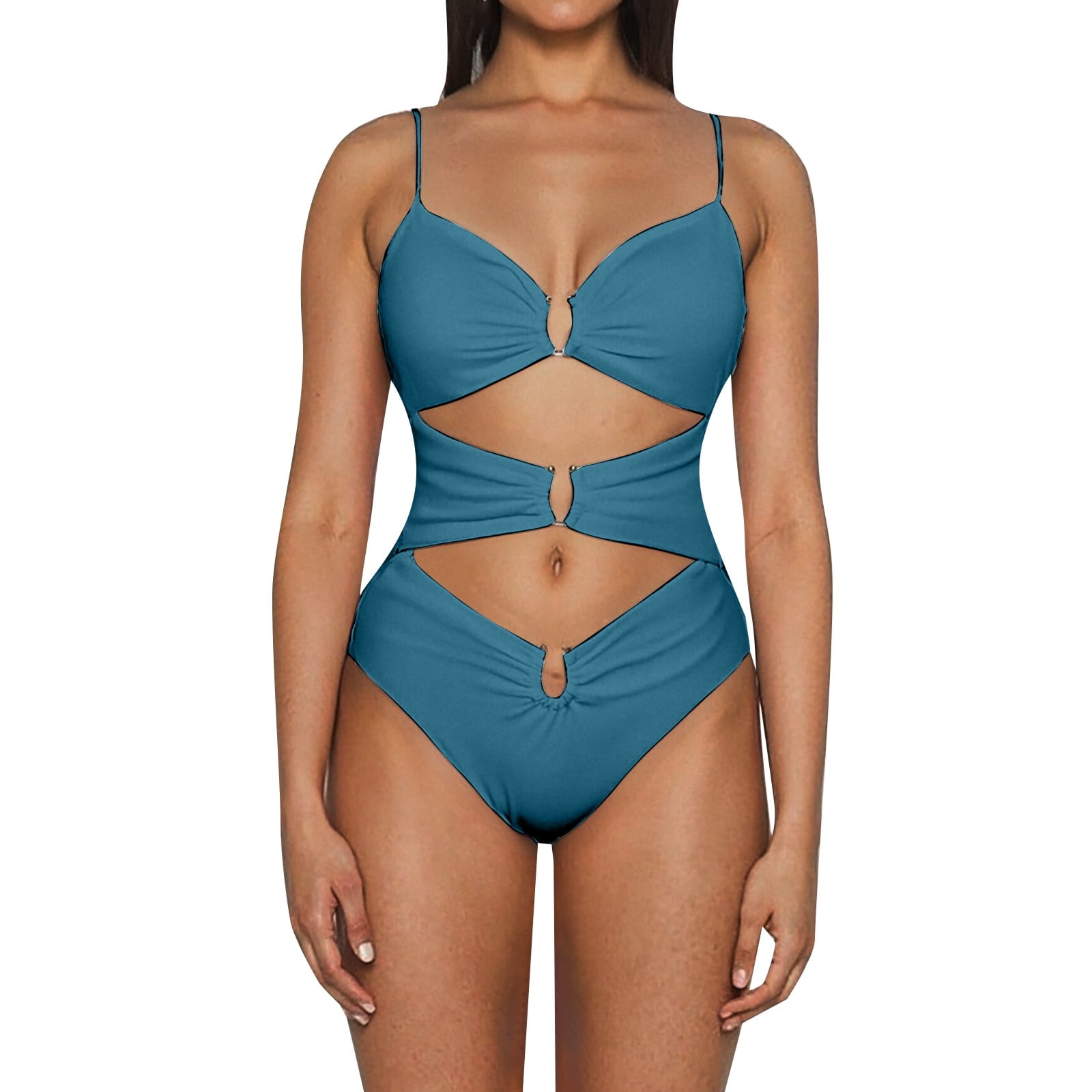 Push Up Halterneck Printed Bikini