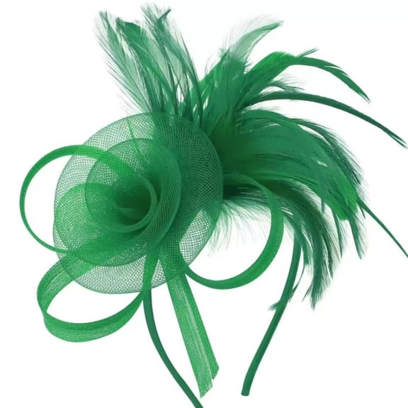 2025 Women's Headband Style Mesh Feather Hair Accessory Vintage Elegant Versatile Headband Hair Ornament Party Performance Headpiece Wedding Valentine's Day Gathering Headband Dress Up