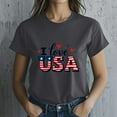 thumbnail image 1 of 2025 Women's Plus Size Workout T-Shirt - Trendy Graphic Athletic Short Sleeve, M, Gray, 1 of 6