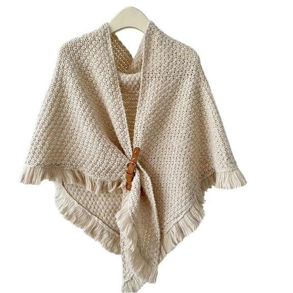 Winter Women's Scarf Shawl Fringe Large Classic Wrap Beige Free