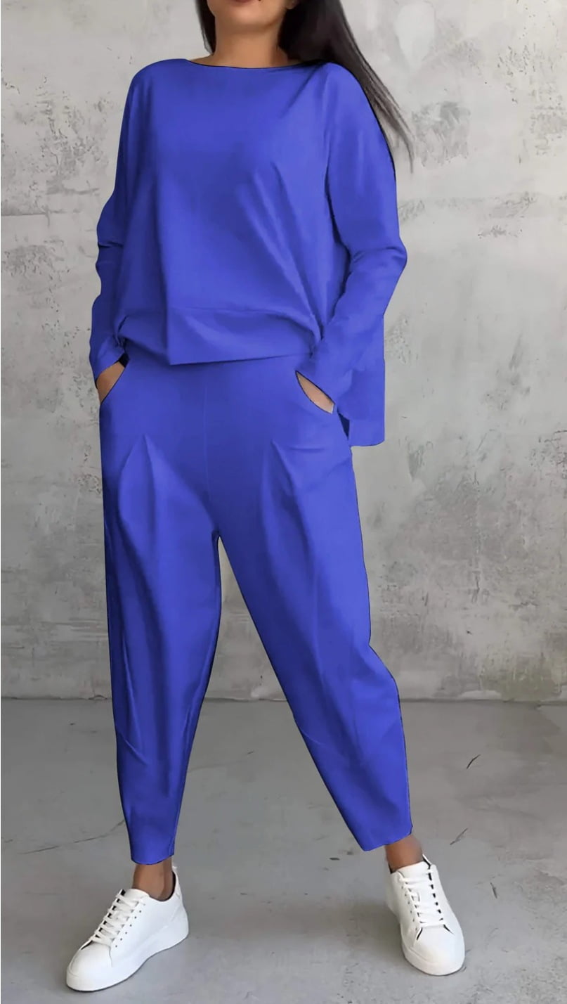 Women Yogawear Two Piece Set Pure Color Leggings And Long