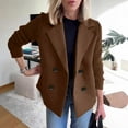 thumbnail image 1 of 2025 Women's Spring Solid Color Button Open Coat Women's Commuting Business Coat Women's Winter Coats plus Size Anorak Jacket Women 3x Coat Woman Womens Coats Leather Jackets for Women plus Size 4x, 1 of 4