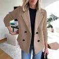 thumbnail image 1 of 2025 Women's Spring Solid Color Button Open Coat Women's Commuting Business Coat Women's Winter Coats plus Size Anorak Jacket Women 3x Coat Woman Womens Coats Leather Jackets for Women plus Size 4x, 1 of 4