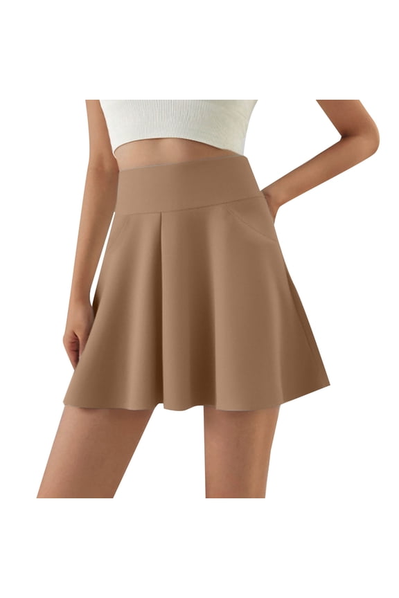 2025 Women's Two Piece Sports Short Skirt Tennis Skirt, Big Pocket, Slim Yoga Culottes, Suitable for Spring and Summer