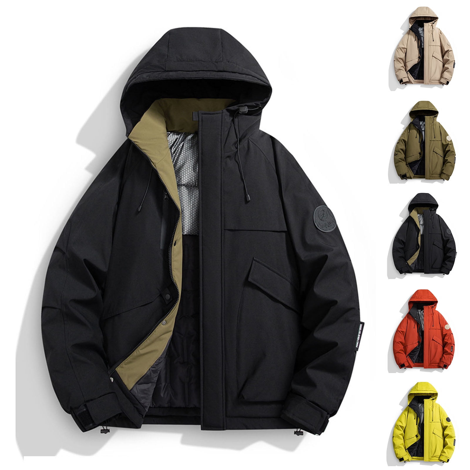 BGX Bluemagic Waterproof Ski Jacket For Men & Women - Warm Winter Snow Coat, 10K Waterproof, Hooded Windbreaker