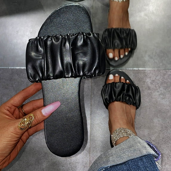 2026 Womens Clothing under $5 asdoklhq Sandals for Women Under $10,Sandals Women Flat Slippers Open Toe Comfy Beach Roman Shoes Flip Flop