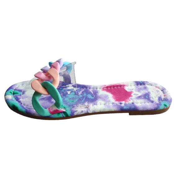 2025 Womens Clothing Clearance under $5 asdoklhq Womens Shoes Clearance Under $20,Summer Chain Flat Flip Flops Comfortable Slippers Shoes