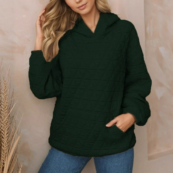 2025 Womens Tops Long Sleeve Shirts Casual Fall Winter Tunics Pleated V Neck Fashion