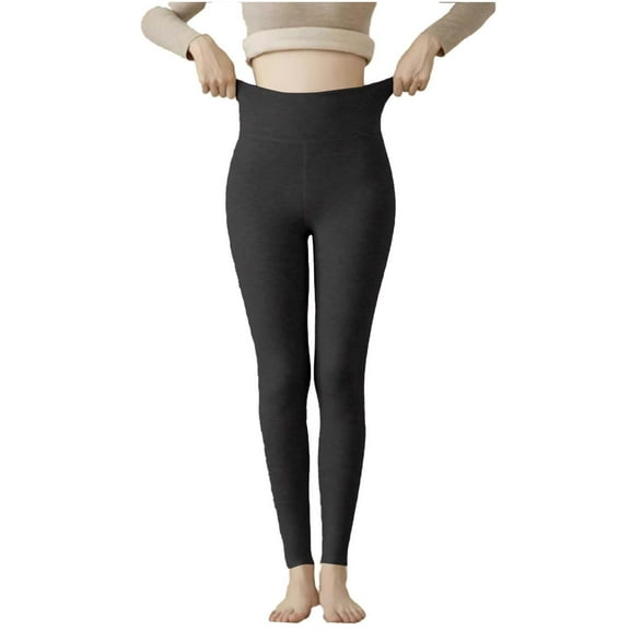 2025 Wool Leggings Womens Thermal Base Layer Pants High Waisted Long Underwear Heavyweight Soft Yoga Leggings
